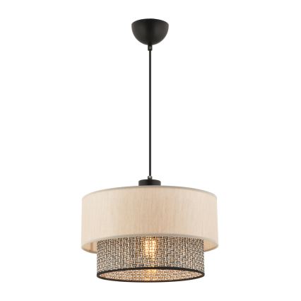 Hanglamp ECHO 1xE27/60W/230V beige/grijs