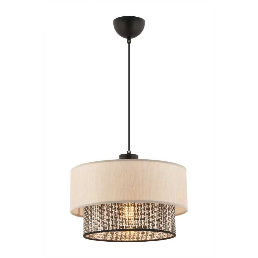 Hanglamp ECHO 1xE27/60W/230V beige/grijs