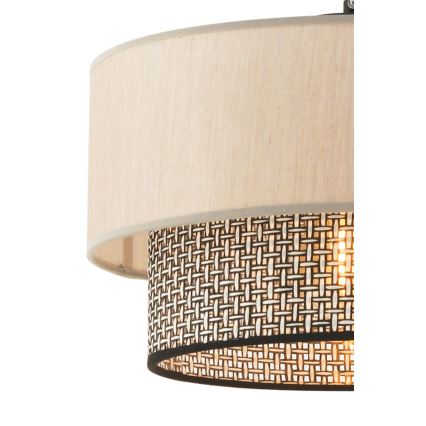 Hanglamp ECHO 1xE27/60W/230V beige/grijs