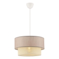 Hanglamp ECHO 1xE27/60W/230V beige/roomkleur
