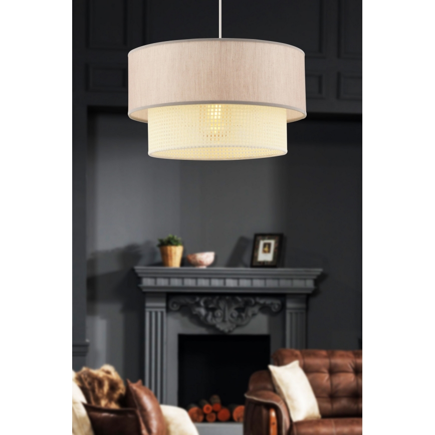 Hanglamp ECHO 1xE27/60W/230V beige/roomkleur