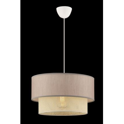 Hanglamp ECHO 1xE27/60W/230V beige/roomkleur
