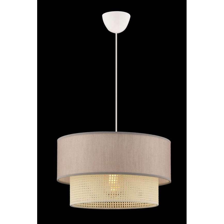 Hanglamp ECHO 1xE27/60W/230V beige/roomkleur