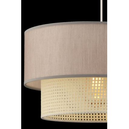Hanglamp ECHO 1xE27/60W/230V beige/roomkleur
