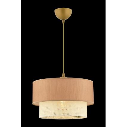 Hanglamp ECHO 1xE27/60W/230V bruin/crème