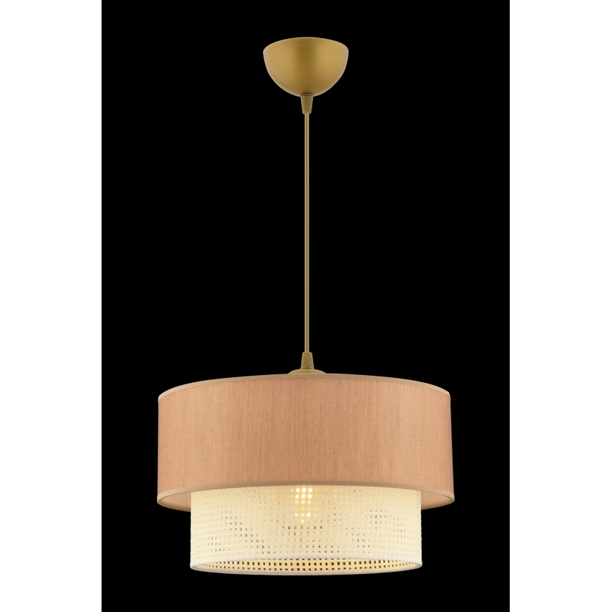 Hanglamp ECHO 1xE27/60W/230V bruin/crème