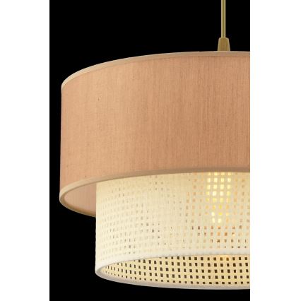 Hanglamp ECHO 1xE27/60W/230V bruin/crème