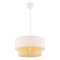 Hanglamp ECHO 1xE27/60W/230V crème/beige