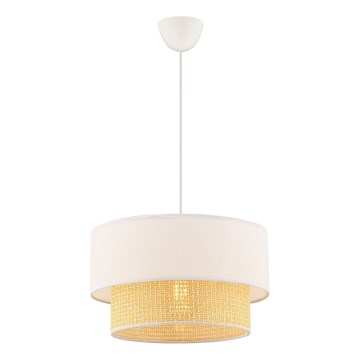 Hanglamp ECHO 1xE27/60W/230V crème/beige