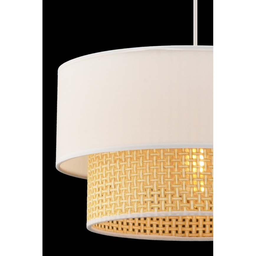 Hanglamp ECHO 1xE27/60W/230V crème/beige
