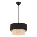 Hanglamp ECHO 1xE27/60W/230V zwart/crème