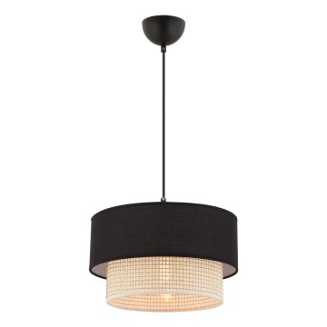 Hanglamp ECHO 1xE27/60W/230V zwart/crème