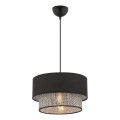 Hanglamp ECHO 1xE27/60W/230V zwart/grijs