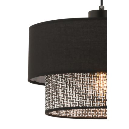Hanglamp ECHO 1xE27/60W/230V zwart/grijs