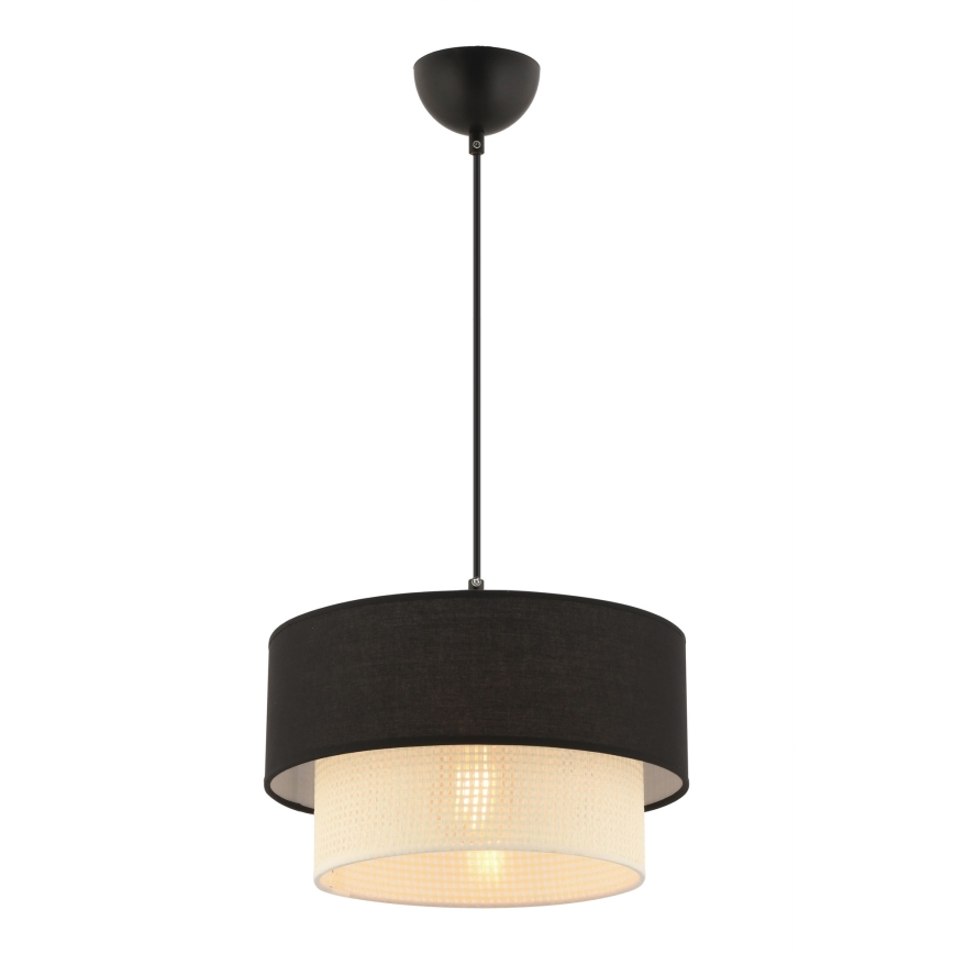 Hanglamp ECHO 1xE27/60W/230V zwart/roomkleur