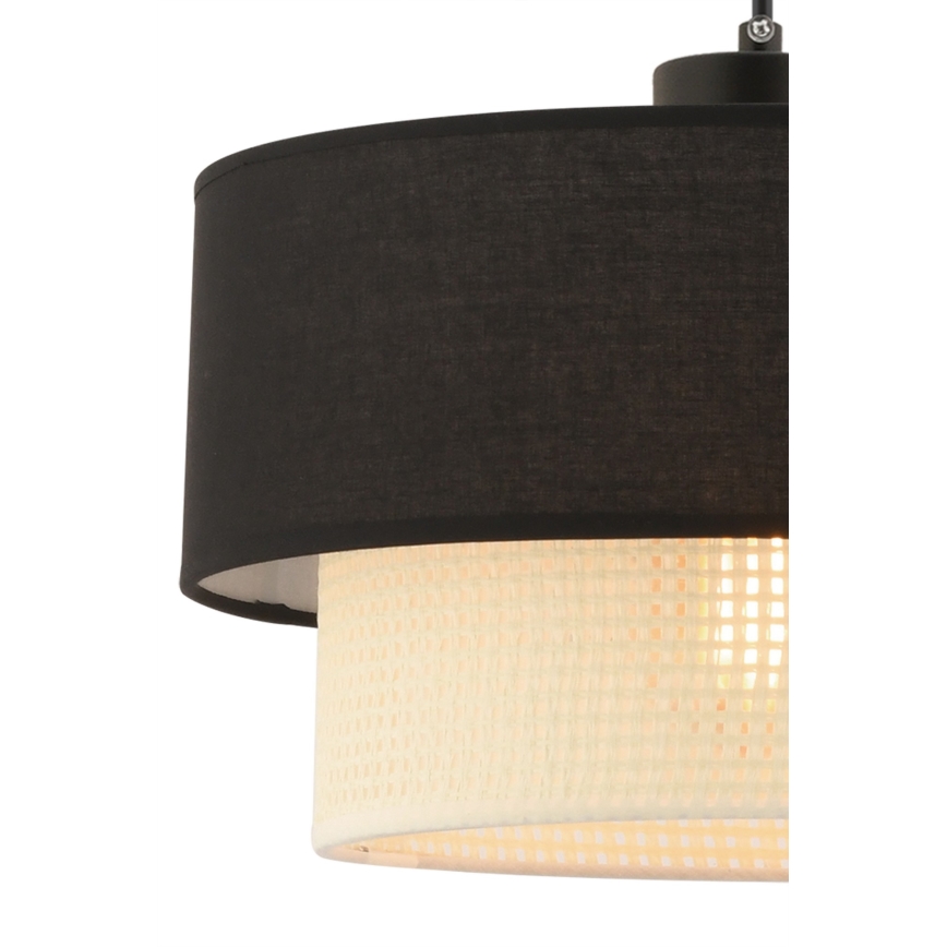 Hanglamp ECHO 1xE27/60W/230V zwart/roomkleur