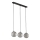 Hanglamp ELENA met kabel 3xG9/6W/230V zwart/rookgrijs
