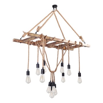 Hanglamp EREBOS 12xE27/40W/230V bruin