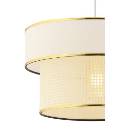 Hanglamp ERO 1xE27/60W/230V crème/goud