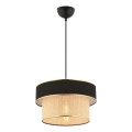Hanglamp ERO 1xE27/60W/230V zwart/beige