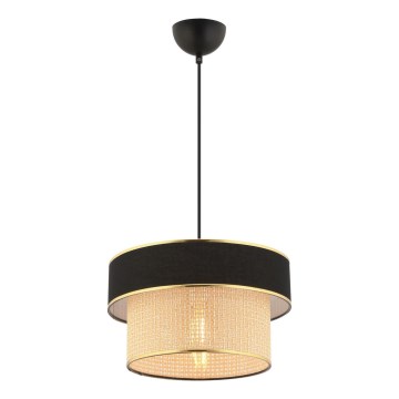 Hanglamp ERO 1xE27/60W/230V zwart/beige