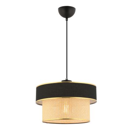 Hanglamp ERO 1xE27/60W/230V zwart/beige