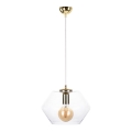 Hanglamp EVEL 1xE27/60W/230V goud