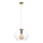 Hanglamp EVEL 1xE27/60W/230V goud