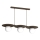 Hanglamp FLAT met kabel 3xE27/15W/230V bruin
