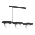 Hanglamp FLAT met kabel 3xE27/15W/230V zwart