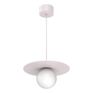 Hanglamp FLAT met snoer 1xE27/15W/230V crème