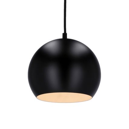 Hanglamp aan kabel FLEN 1xE27/40W/230V Ø 20 cm zwart