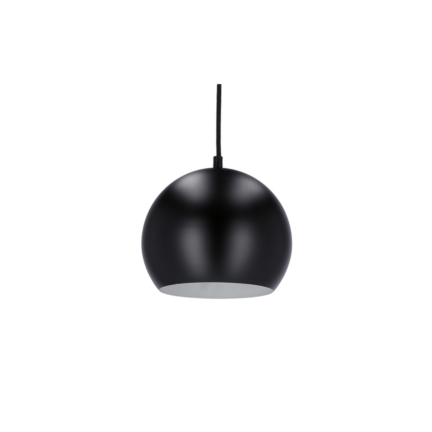 Hanglamp aan kabel FLEN 1xE27/40W/230V Ø 20 cm zwart