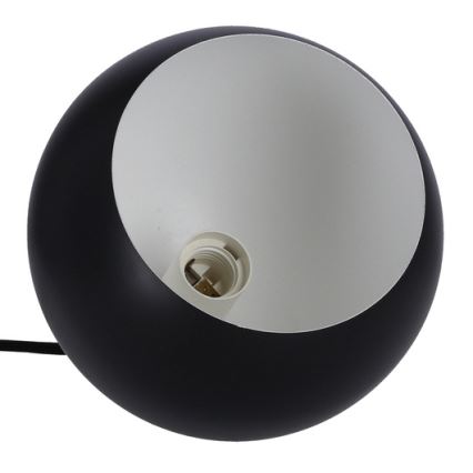Hanglamp aan kabel FLEN 1xE27/40W/230V Ø 20 cm zwart