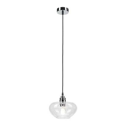 Hanglamp FLO aan kabel 1xE27/15W/230V glanzend chroom/helder