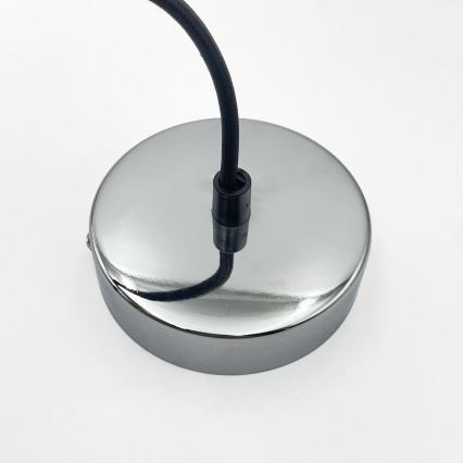 Hanglamp FLO aan kabel 1xE27/15W/230V glanzend chroom/helder