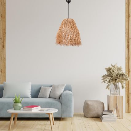 Hanglamp FRINGE 1xE27/40W/230V raffia