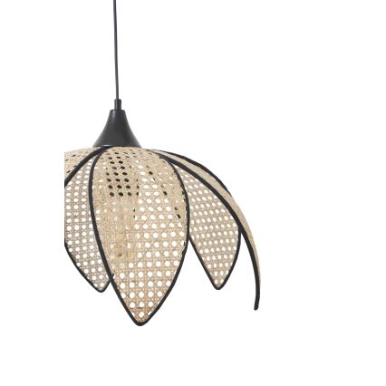 Hanglamp FUME 1xE27/40W/230V diameter 40 cm zwart/beige