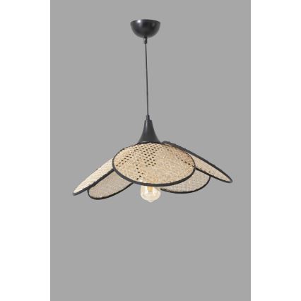 Hanglamp FUME 1xE27/40W/230V diameter 45 cm zwart/beige