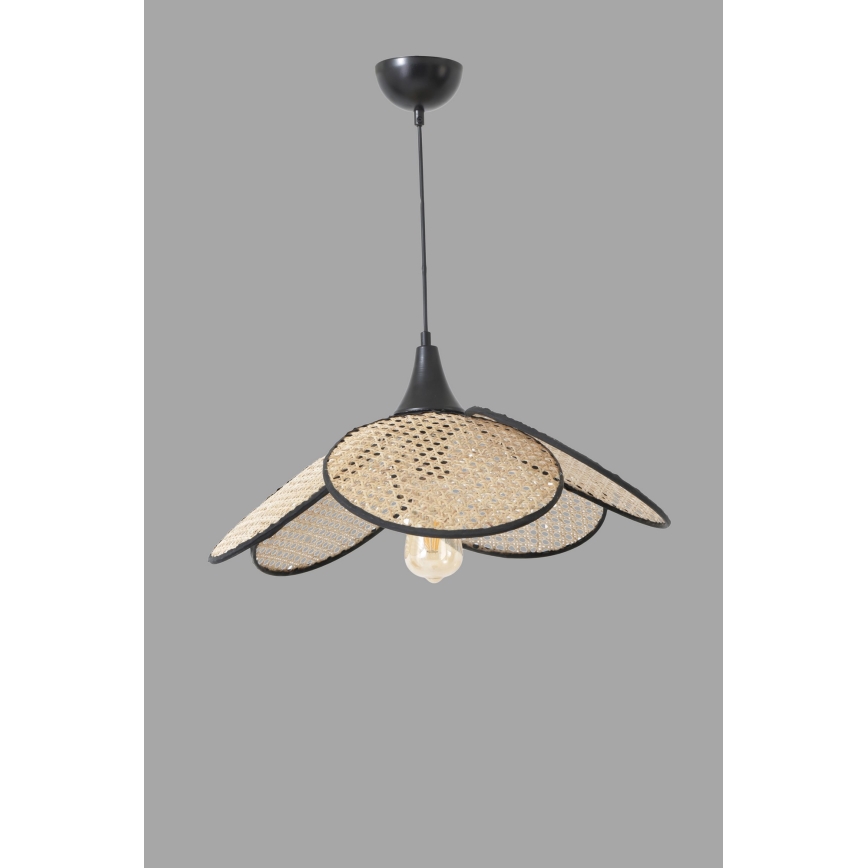 Hanglamp FUME 1xE27/40W/230V diameter 45 cm zwart/beige