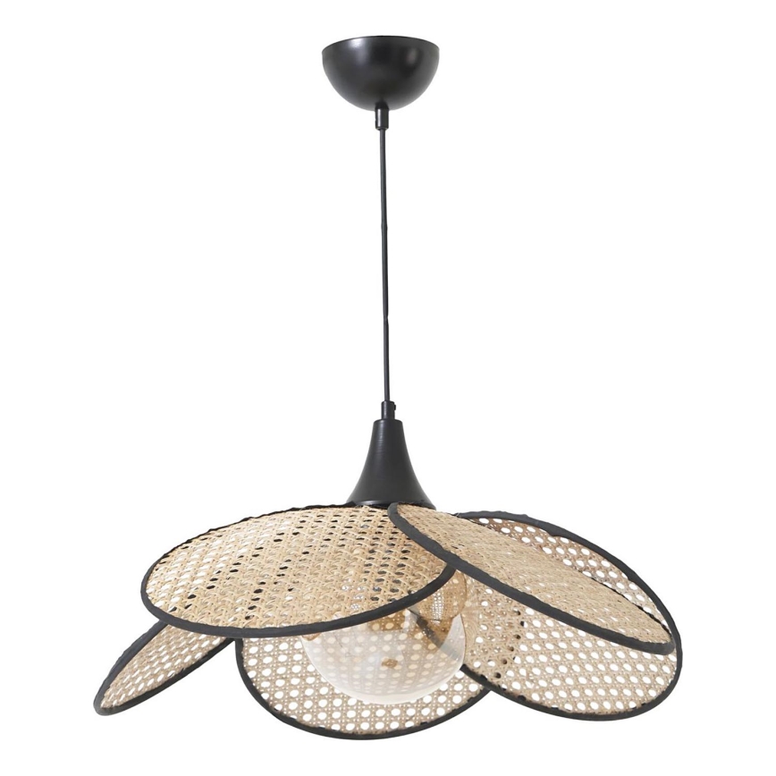 Hanglamp FUME 1xE27/40W/230V Ø 45 cm zwart/beige
