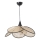 Hanglamp FUME 1xE27/40W/230V Ø 45 cm zwart/beige