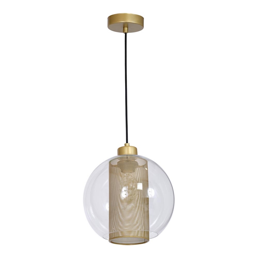 Hanglamp FUNA 1xE27/60W/230V gouden