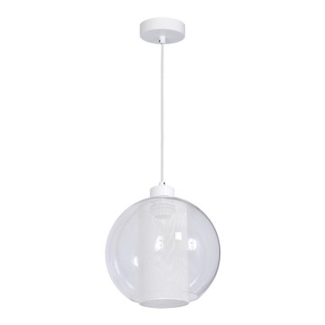 Hanglamp FUNA 1xE27/60W/230V wit