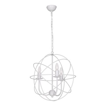 Hanglamp GLOBE 3 3xE14/60W wit