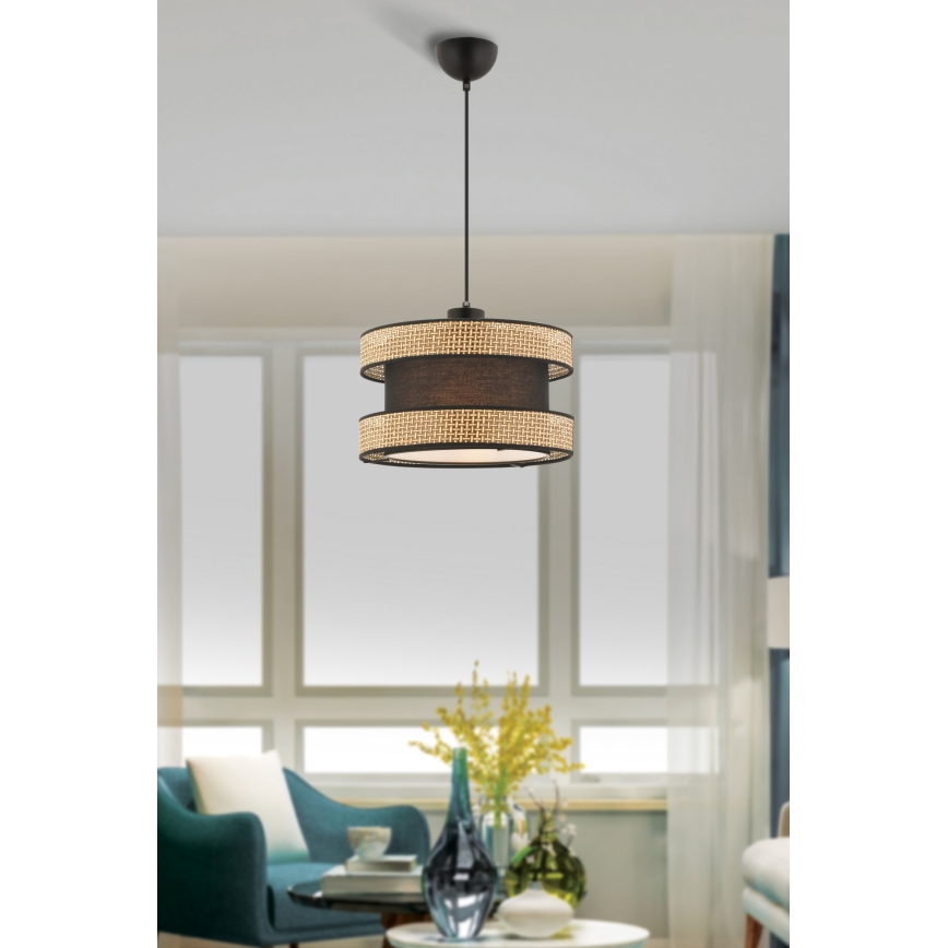 HANGlamp HALO 1xE27/60W/230V bruin/beige