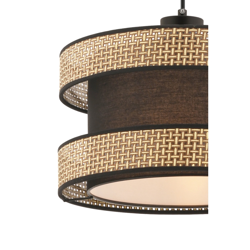 HANGlamp HALO 1xE27/60W/230V bruin/beige