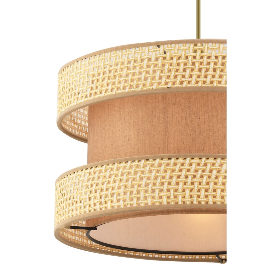 Hanglamp HALO 1xE27/60W/230V bruin/beige