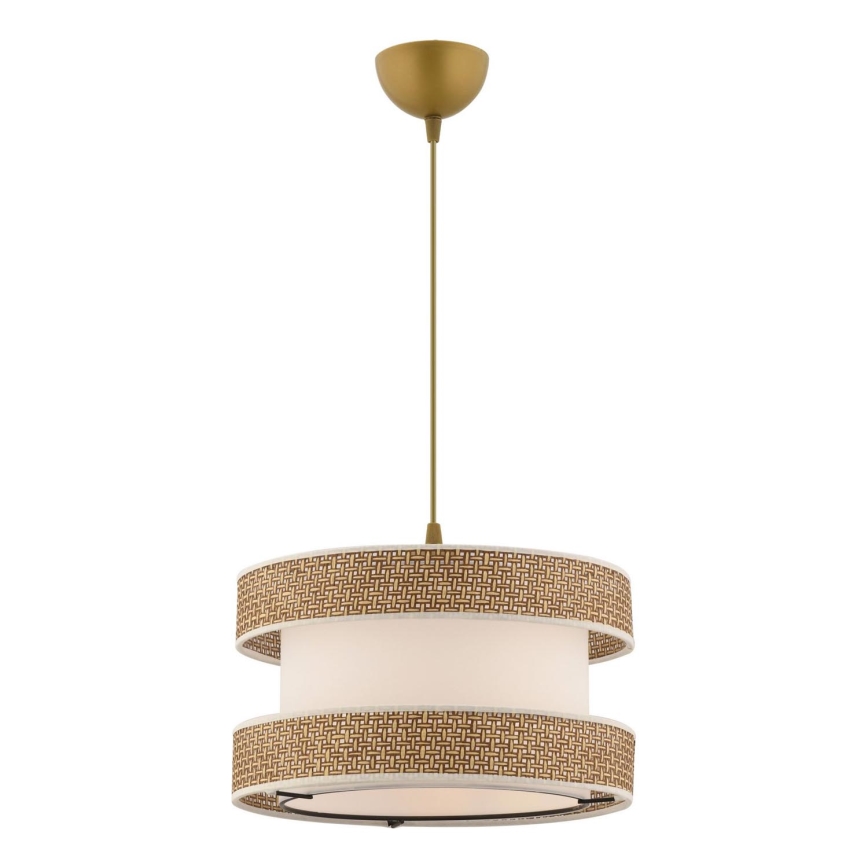 Hanglamp HALO 1xE27/60W/230V crème/beige