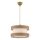 Hanglamp HALO 1xE27/60W/230V crème/beige